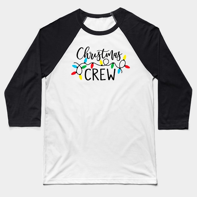 Christmas Crew Christmas Lights Family Pajama Men Women Kids Baseball T-Shirt by William